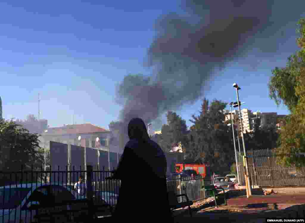 Учасниця протесту в районі Шейх-Джарра, східний Єрусалим, проти ізраїльської окупації і його повітряної кампанії у Смузі Гази, 18 травня&nbsp;