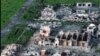 A drone shot shows the remains of Maryinka, a city that has been almost completely destroyed amid Russia's invasion of Ukraine. (file photo)