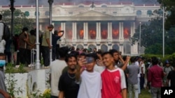 Катмандудагы акциянын катышуучулары. Непал, 9-сентябрь 2025-жыл