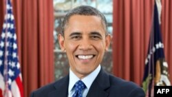 Барак Абама, афіцыйны здымак прэс-службы Белага Дома выпушчаны акурат напярэдадні прысягі