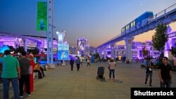 Ашхабад перед Азиатскими играми в закрытых помещениях и по боевым искусствам, состоявшимися в сентябре 2017 года.  