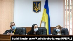 Під час одного з судових засідань у Шевченківському районному суді Києва, 2020 рік