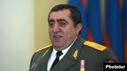 Armenia - Lieutenant-General Haykaz Baghmanian, deputy chief of the Armenian army's General Staff, 28Jan2015.