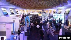 Armenia -- An exhibition is held as part of the World Congress on Information Technology in Yerevan, October 7, 2019.