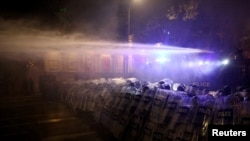 აქციის დაშლა. თბილისი. 2024 წლის 7 დეკემბერი 