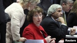 کاترین اشتون، رئیس سیاست خارجی اتحادیه اروپا.