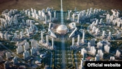 "Aşgabat-siti" şäherçesiniň taslamasynyň nusgasy.