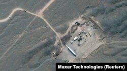 تصویر ماهواره‌ای از تأسیسات هسته‌ای نطنز در ۲۱ اکتبر ۲۰۲۰