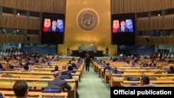 Бириккен Улуттар Уюмунун Башкы ассамблеясынын 76-сессиясы.