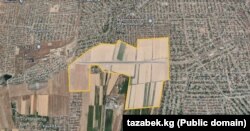 Бишкектин жакасындагы Орок айылынын жанындагы ушул жерге "Бишкек сити" шаарчасы түшүшү мүмкүн эле.