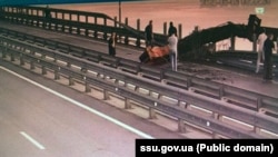 Пошкодження опор Кримського мосту. 3 червня 2025 року 