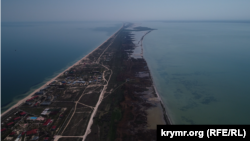 Арабатська Стрілка, знято з дрона, архівне фото