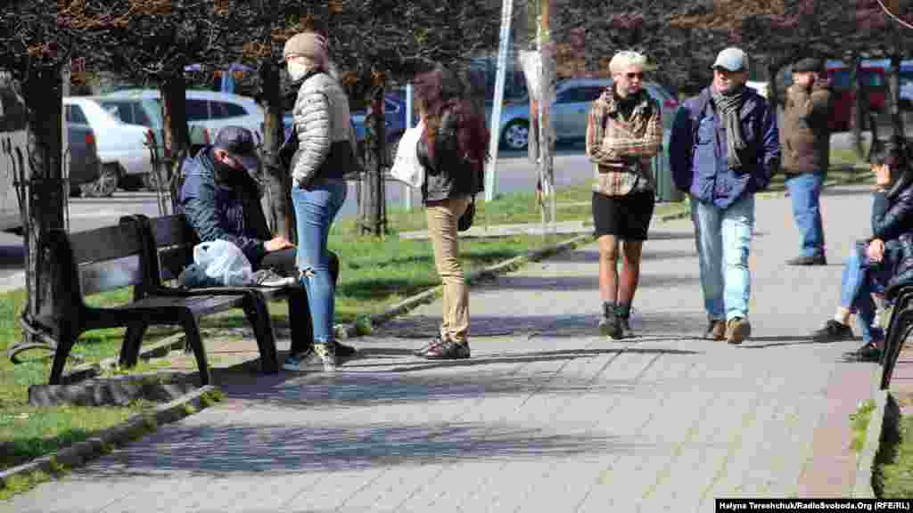 На проспекті&nbsp;Шевченка у Львові, 6 квітня 2020 року