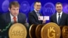 Кыргызстанда чыгып жаткан криптовалюталар, A7A5 стейблкоинин чыгарган Илан Шор, президент Садыр Жапаров, Binance компаниясынын негиздөөчүсү Чанпэн Чжао. Коллаж.