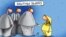 Азаттық радиосы Беларусь қызметінің Ресейдің Вьетнамды Кеден Одағына шақыруы туралы ұсынысына қатысты жариялаған карикатурасы