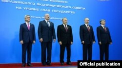 Казахстан - Участники расширенного заседания Высшего Евразийского экономического совета в Астане, 29 мая 2014 г.