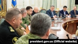 Заседание Совета национальной безопасности (СНБО) Украины