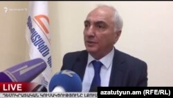 Председатель Демократической партии Армении Арам Саргсян на встрече с журналистами, Ереван, 10 ферваля 2017 г.