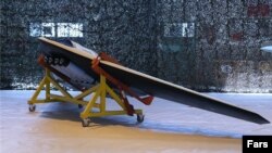 عکس از پهپادی که ایران می‌گوید بر اساس یک مدل آمریکایی ساخته است.