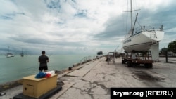 Евпатория, порт, архивное фото
