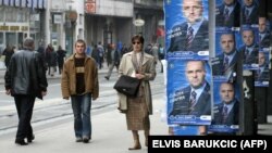 Election posters featuring Amir Zukic