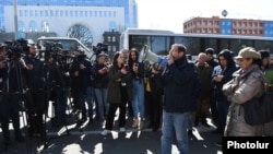 Акция протеста «Движения за спасение отечества» у здания МИД, Ереван, 13 марта 2021 г.