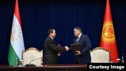 Саймумин Ятимов ва Қамчибек Тошиев. Шаҳри Бишкек, 21 феврали соли 2025