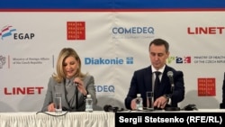 Олена Зеленская "Украина үчүн саламаттыкты сактоо демилгеси" деген форумду ачты. Прага, 5-май, 2025-жыл.