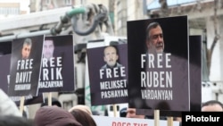Ցույց Երևանում ի պաշտպանություն Բաքվում գտնվող հայ գերիների, 3-ը մարտի, 2025թ.
