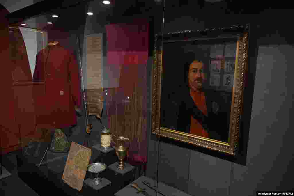 Портрет гетьмана Івана Мазепи, який прагнув здобути незалежність для козацької держави Гетьманщини під патронатом шведського короля Карла ХІІ і бачив Україну державою самостійною і європейською