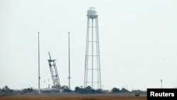 Пусковая площадка на острове Уоллопс в Виргинии, откуда был запущен грузовой корабль Cygnus