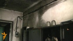 В Октябрском райакимиате Бишкека произошел пожар