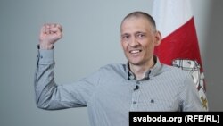 Сяргей Ціханоўскі на прэс-канфэрэнцыі ў Вільні, 22 чэрвеня 2025