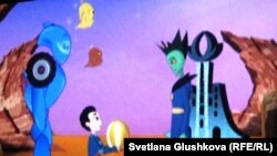Кадр из мультфильма "Байтерек". Астана, 1 июля 2011 года.  