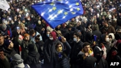 Тбилисиде акцияга чыккандар. 29-ноябрь. 