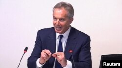 Відеокадр: Тоні Блер свідчить у справі News of the World 28 травня 2012 року