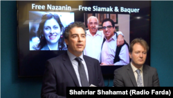 ریچارد رتکلیف همسر نازنین زاغری، و بابک نمازی پسر باقر و برادر سیامک نمازی، خواستار آزادی بستگان و نزدیکان خود شده‌اند.