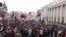 Минингующие у здания Верховной рады Украины в Киеве, 7 ноября 2017
