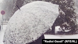 Барфи шадид дар Душанбе