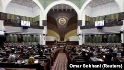 President Ashraf Ghani’s office told RFE/RL that two of the senators were dismissed from their seats in the upper house of parliament. (file photo)