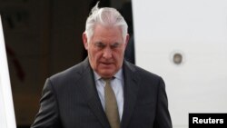 Рекс Тиллерсон Мексикага келген учур. 1-февраль, 2018-жыл. 