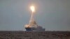 A Zircon hypersonic cruise missile is launched from the Russian frigate Admiral Gorshkov during a test in the White Sea. (file photo)