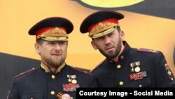 Глава Чечни Рамзан Кадыров и спикер чеченского парламента Магомед Даудов ("Лорд")