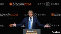 سخنرانی دونالد ترامپ در کنفرانس بیت‌کوین ۲۰۲۴ در شهر نشویل- ششم مردادماه ۱۴۰۳