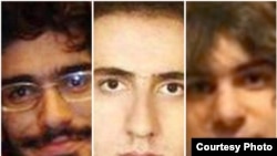 سه بازداشتی جان باخته در زندان کهریزک؛ از راست: امیرجوادی‌فر، محمد کامرانی، و محسن روح‌الامینی