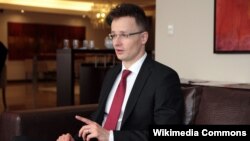 Министр иностранных дел и торговли Венгрии Питер Сийярто 