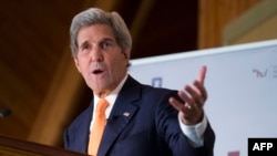 Госсекретарь Джон Керри выступает в Осло 