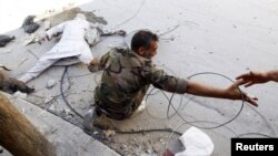 یکی از اعضای ارتش آزاد سوریه در حلب