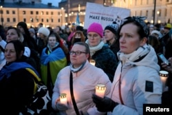 Акція на підтримку України. 24 лютого 2025 рік. Гельсінкі, Фінляндія