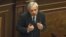 Armenia - Former Foreign Minister Vartan Oskanian addresses the National Assembly, Yerevan, 01Oct2012.